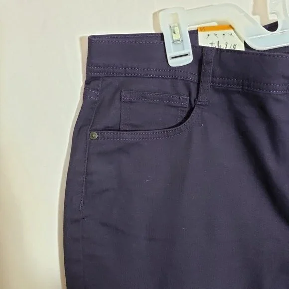 Style & Co Dark Grape Slim Leg High Rise Tummy Control (AN) - Picture 6 of 11